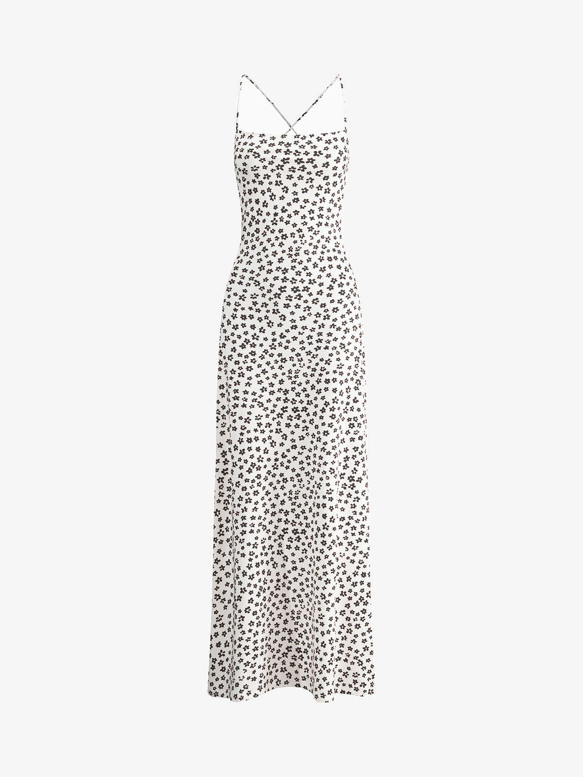 Holly Floral Print Backless Maxi Dress