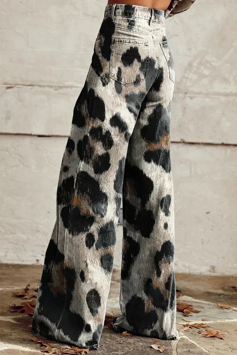 Elora Leopard Print Jeans