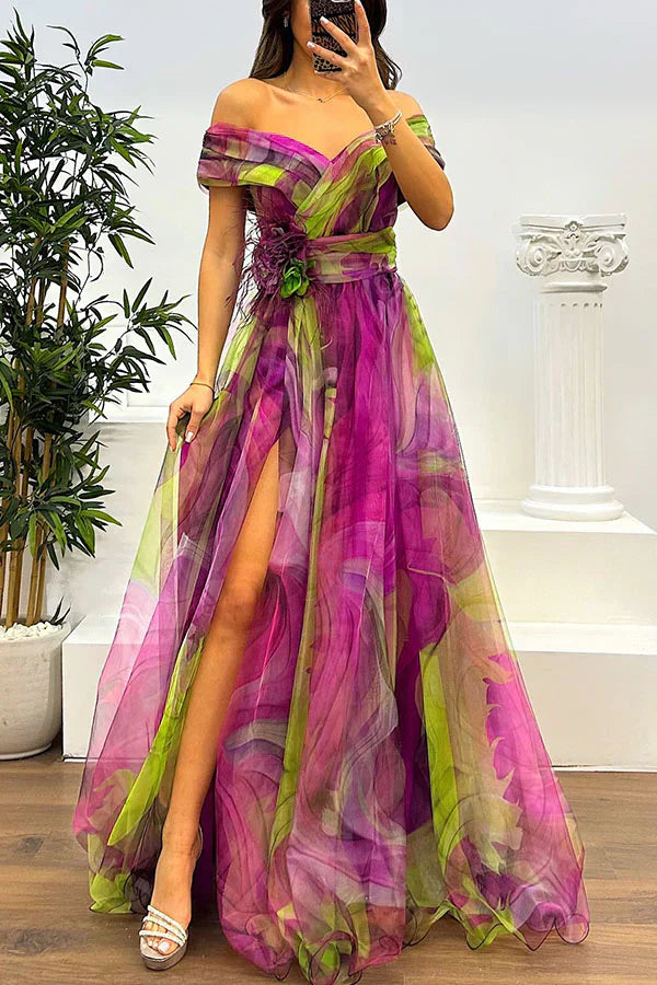 Elina Off-Shoulder Maxi Dress