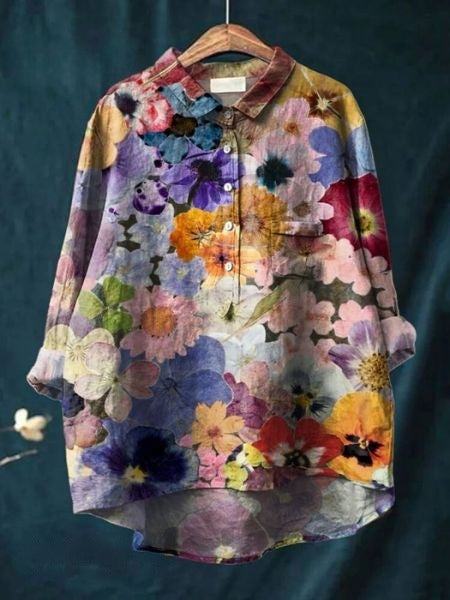 Elara Floral Print Blouse