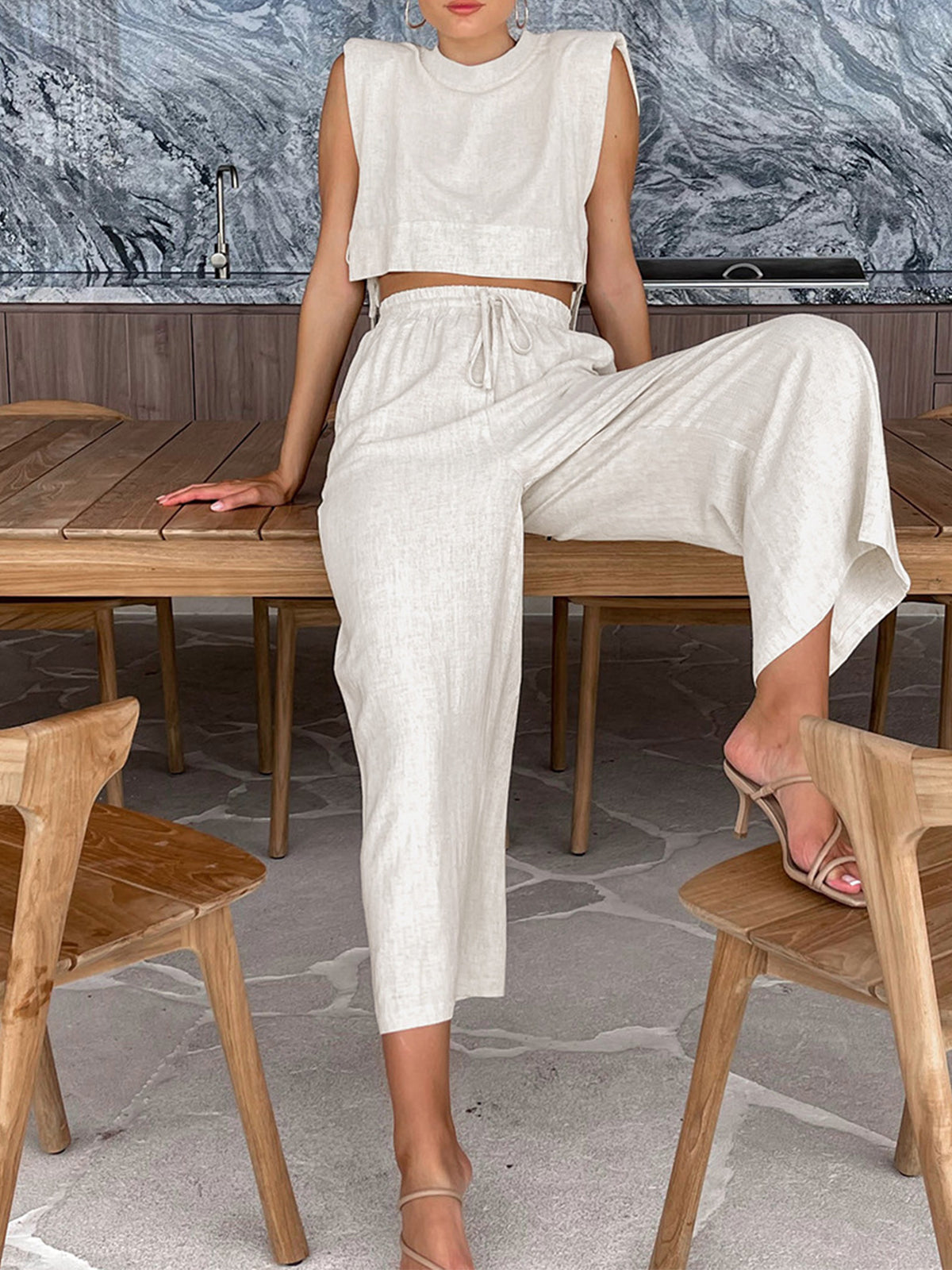 Isla Wide-Leg Two-Piece Set