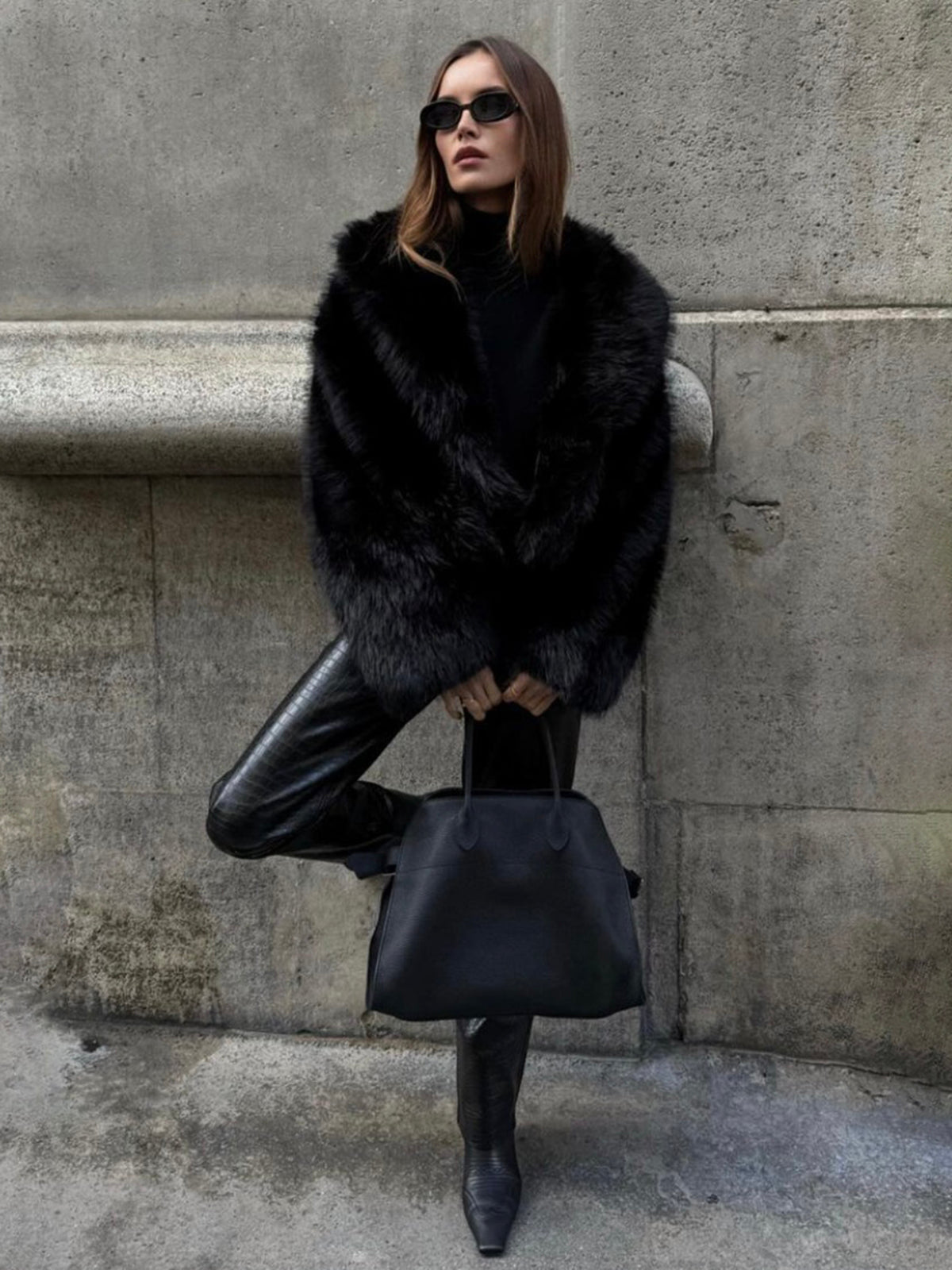 Aurora Faux Fur Collar Jacket