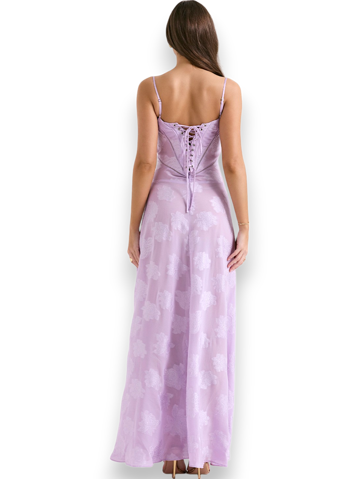 Amara Blossom Purple Floral Vintage Gown