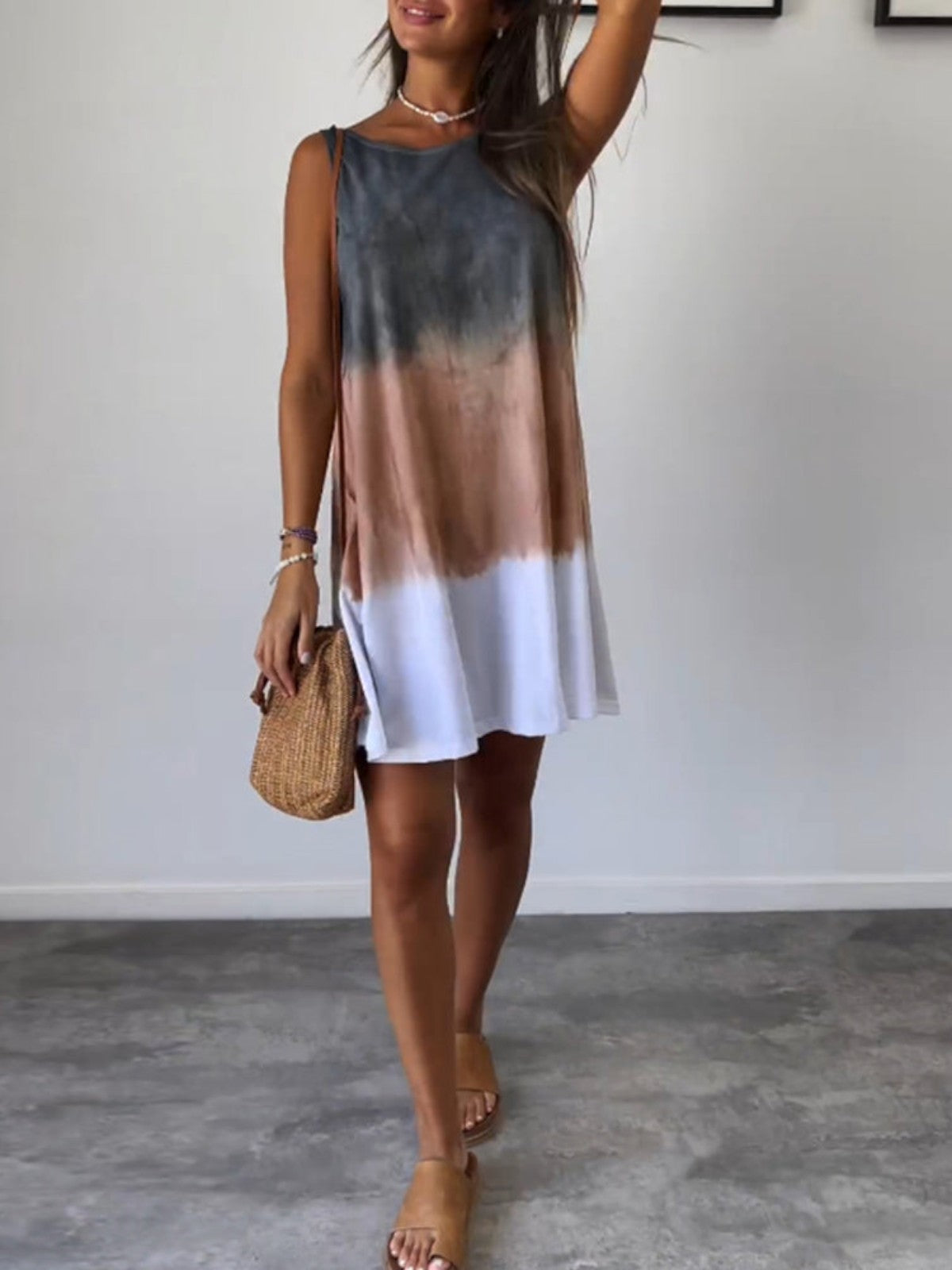 Josie Gradient Tie-Dye Mini Dress