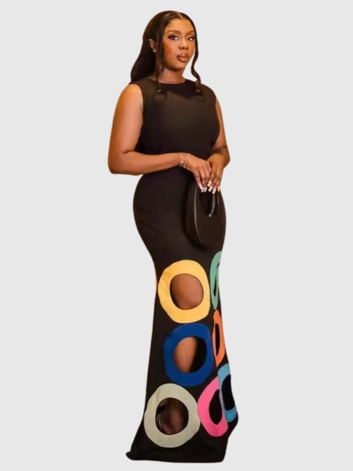Selene Hollow-Out Bodycon Maxi Dress