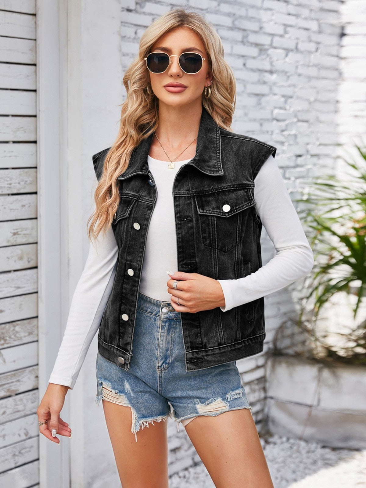 Amaya Classic Denim Vest Top