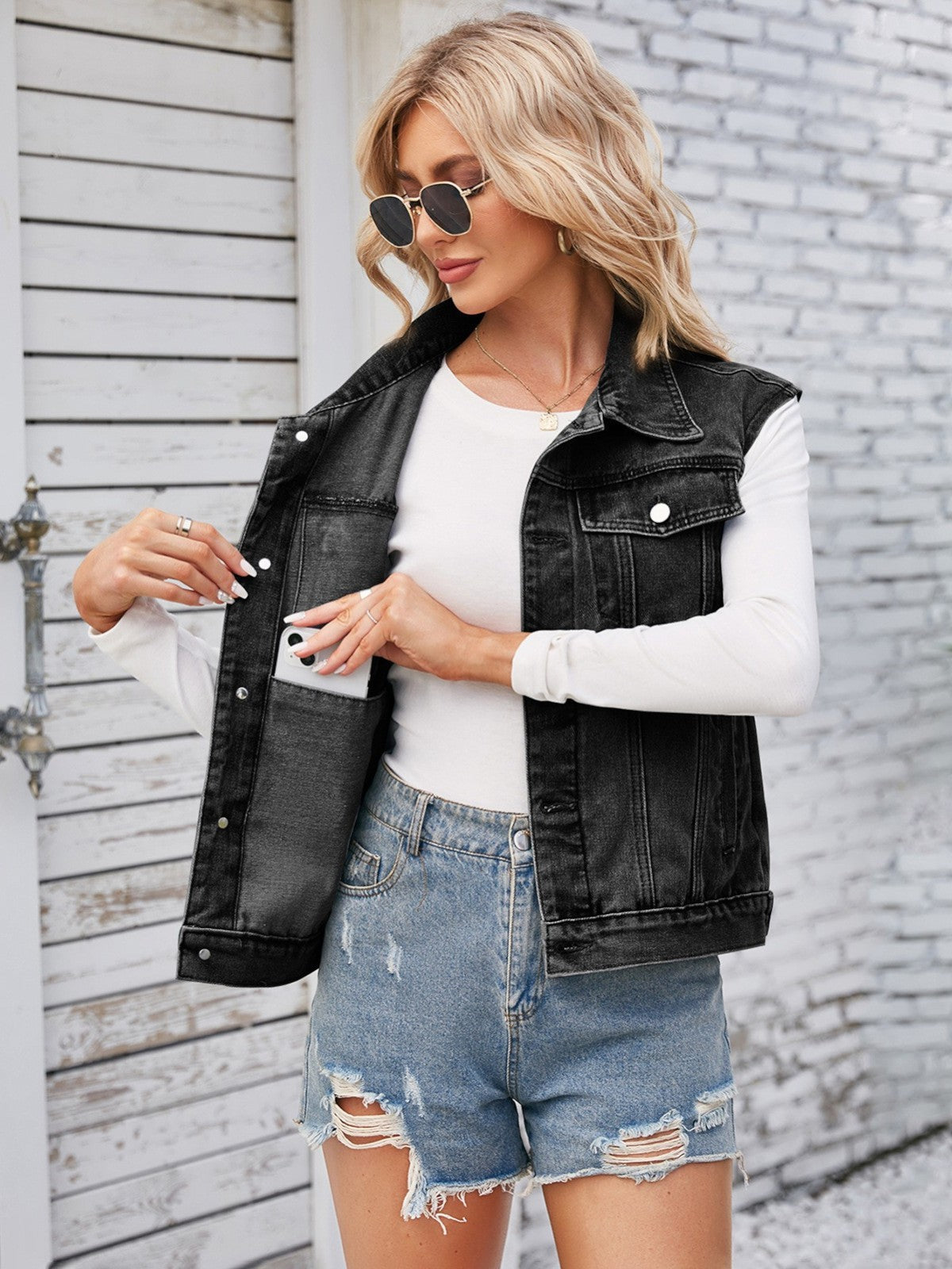 Amaya Classic Denim Vest Top