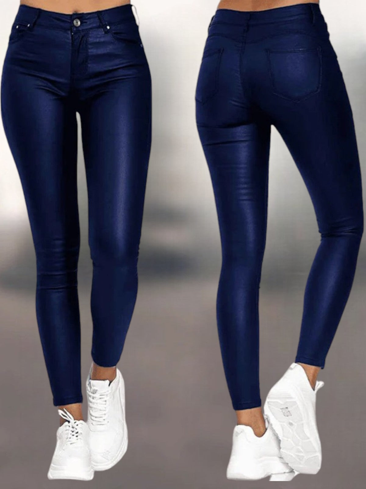 Lina Faux Leather Skinny Trousers