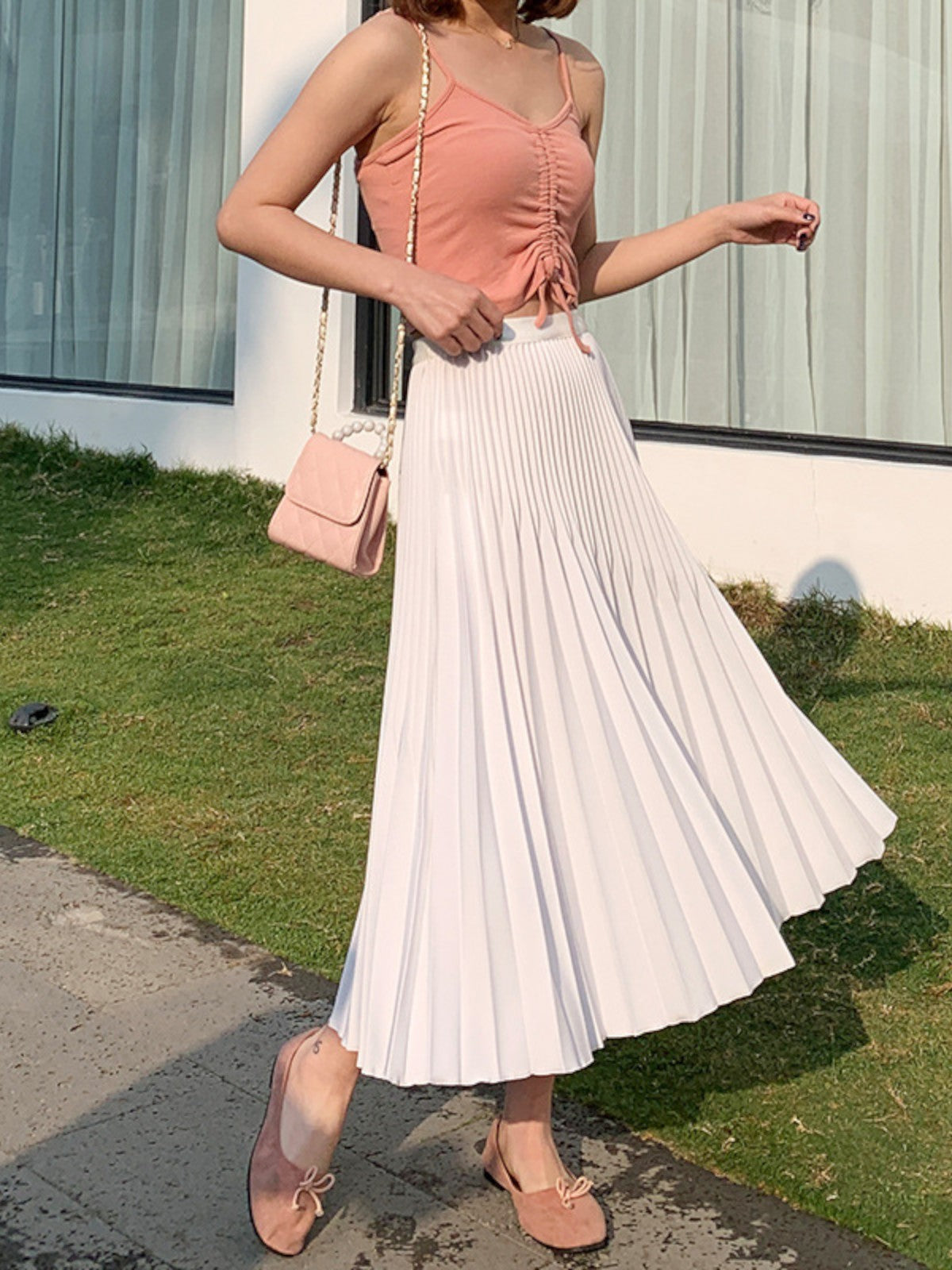 Amelia Classic A-Line Pleated Skirt