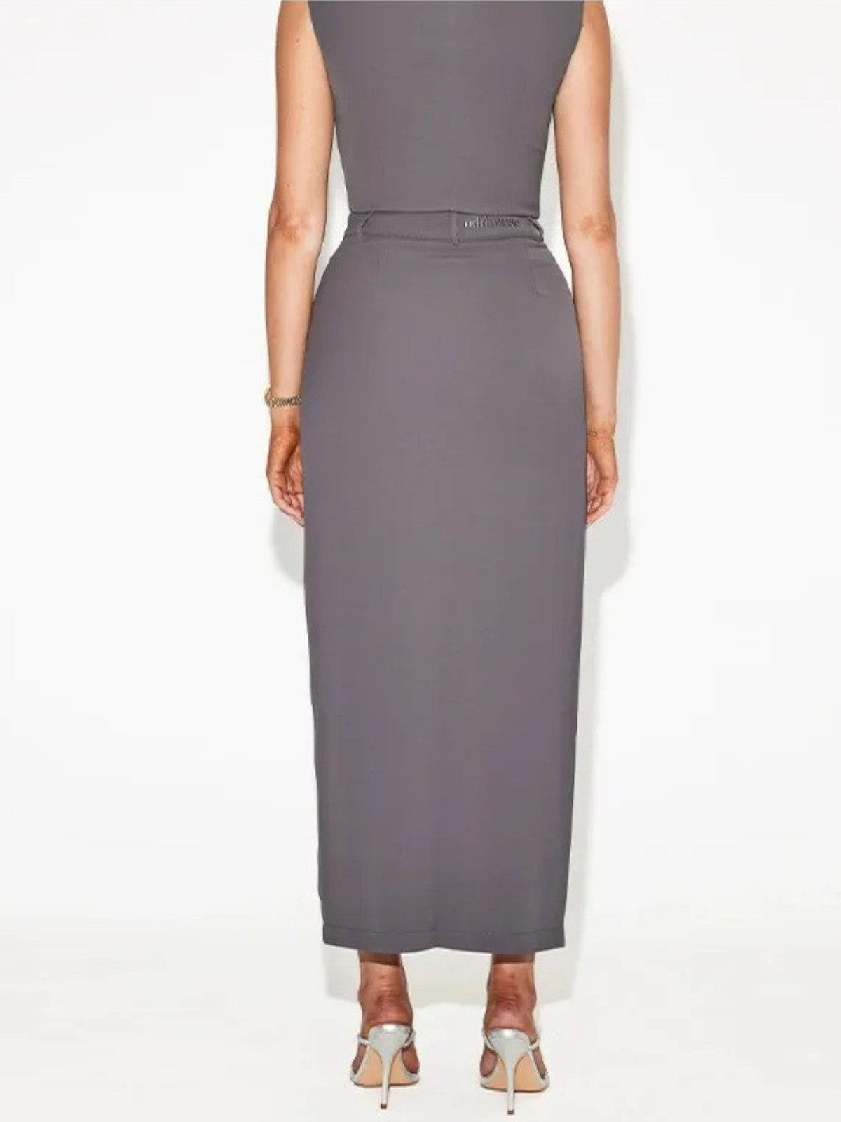 Ember Effortless Elegance Split-Front Midi Skirt