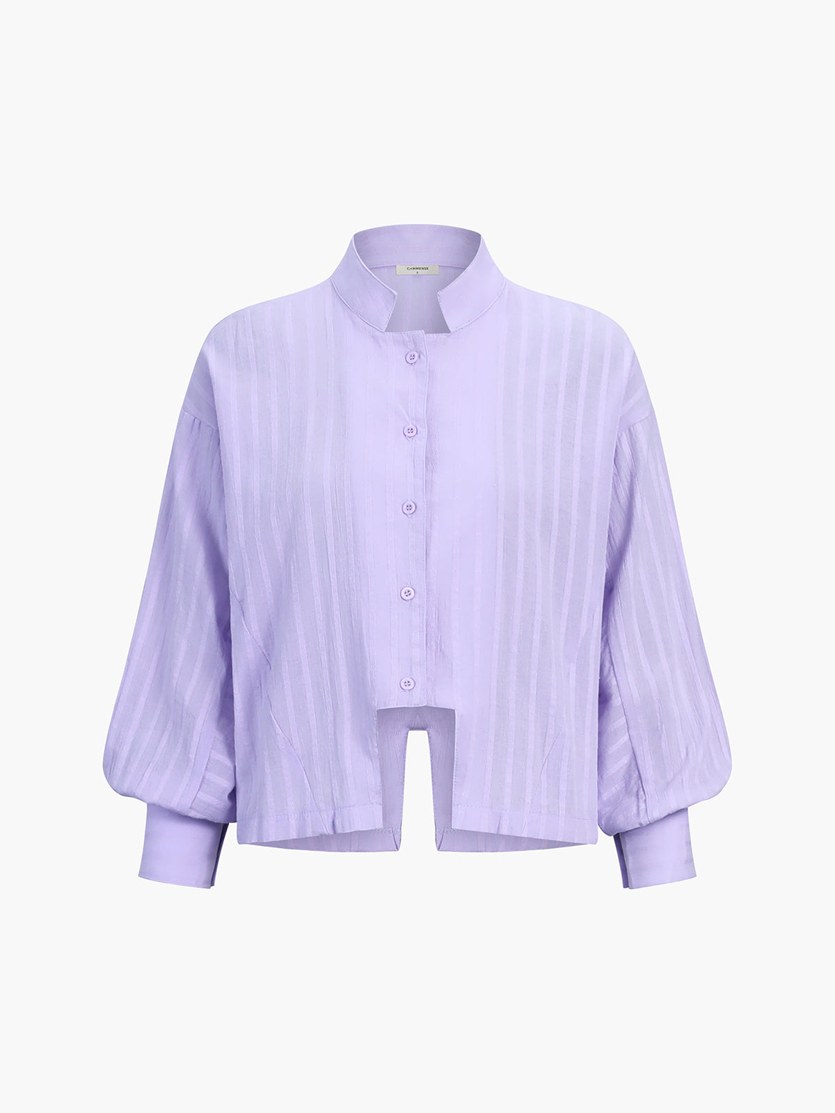 Lina Pinstripe Long-Sleeve Shorts Set