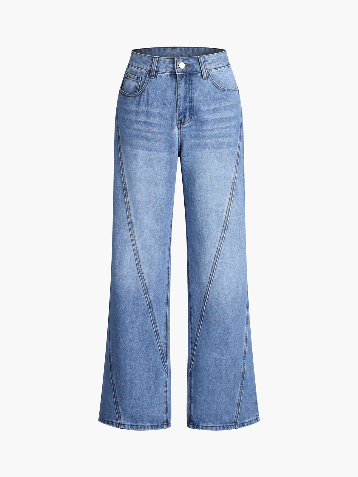 Elara Vintage Straight-Leg Denim Jeans