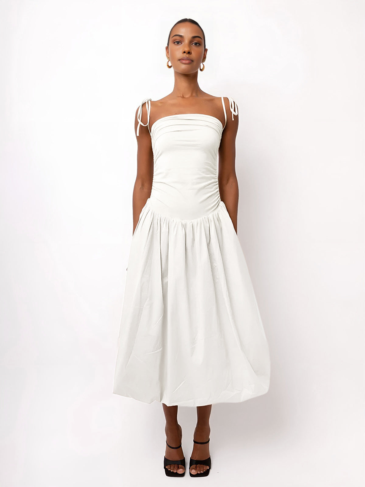 Amara Knotted Strap Midi Dress