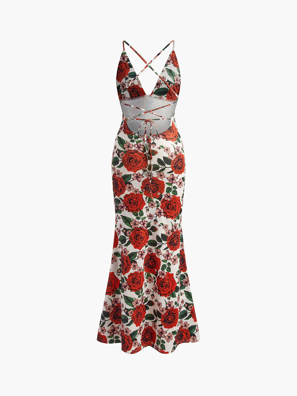 Elara Bloom Floral V-Neck Maxi Dress