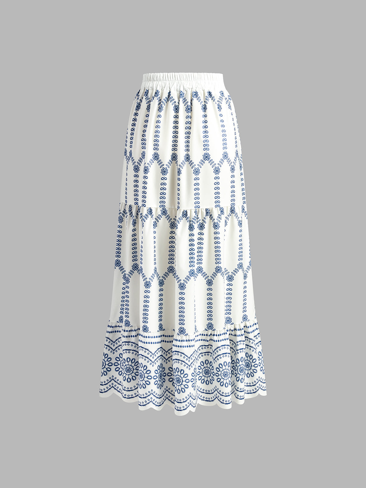 Zina Printed Sleeveless Tie Back Skirt Set