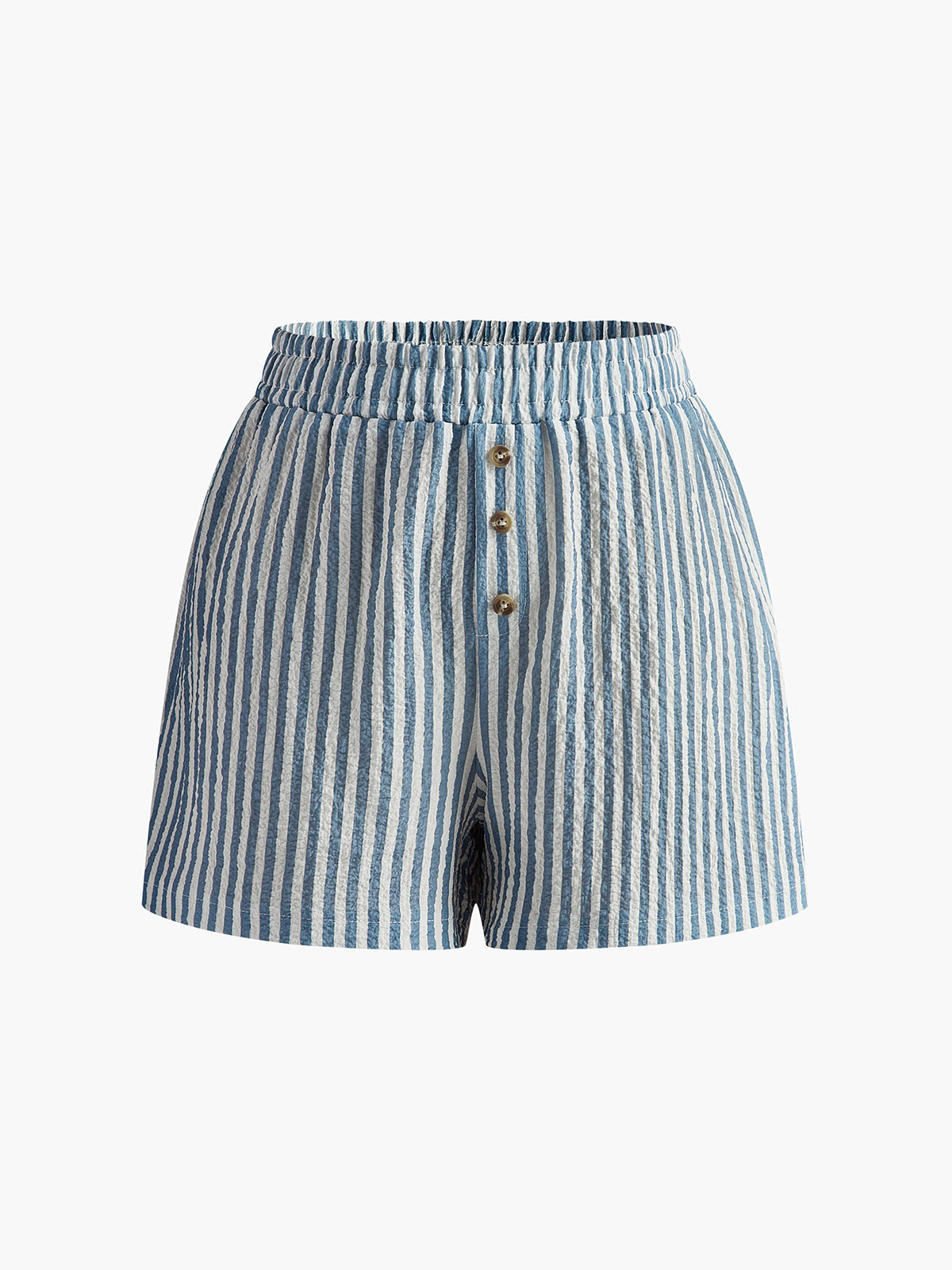 Elodie Vintage Pinstripe Button Skirt