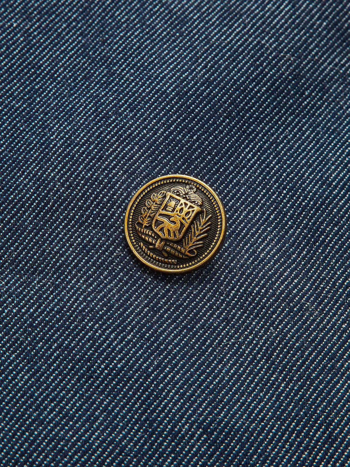 Isla Denim Lapel Structured Blazer