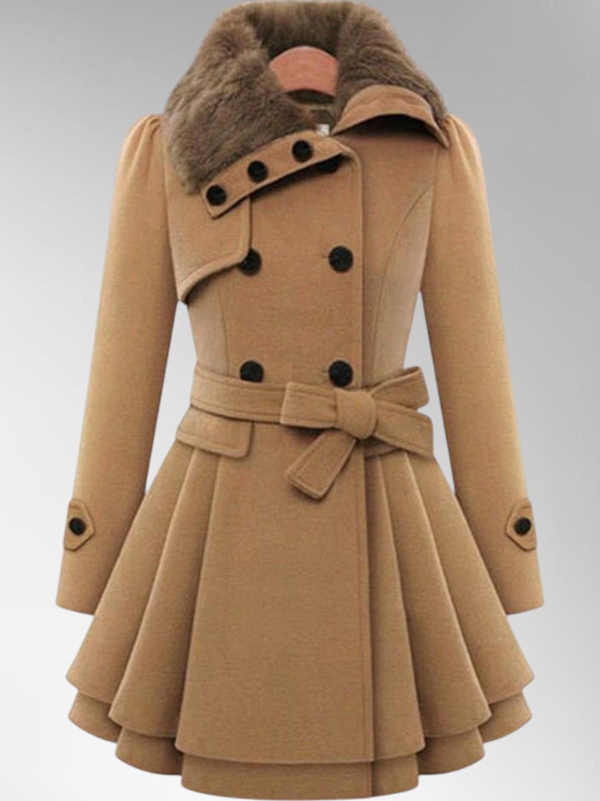 Evelyn Wool Blend Comfort Coat