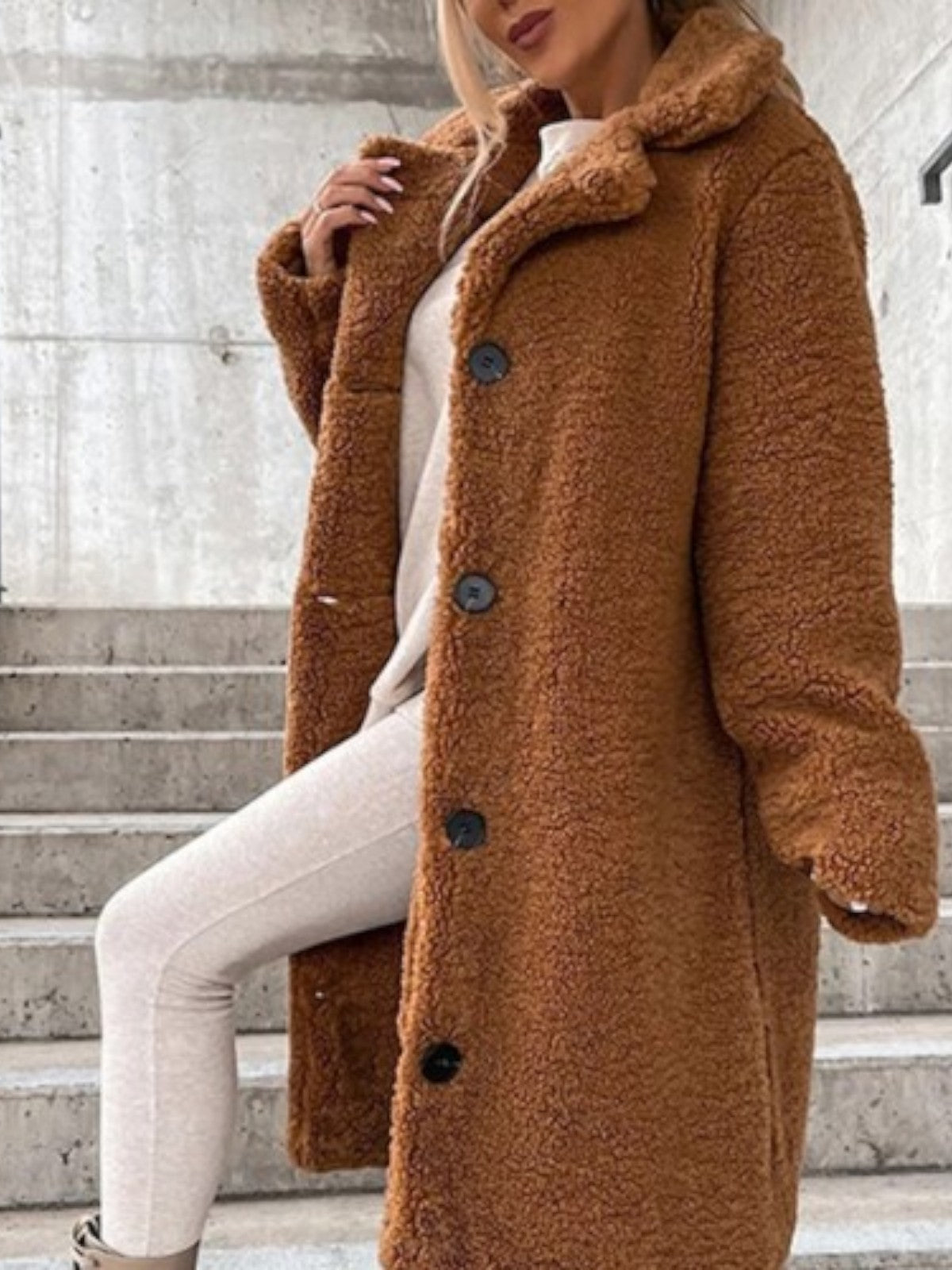 Lina Soft Teddy Coat