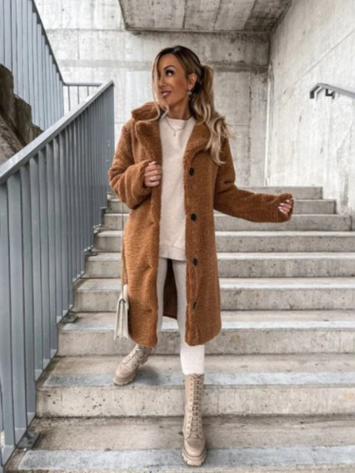 Lina Soft Teddy Coat