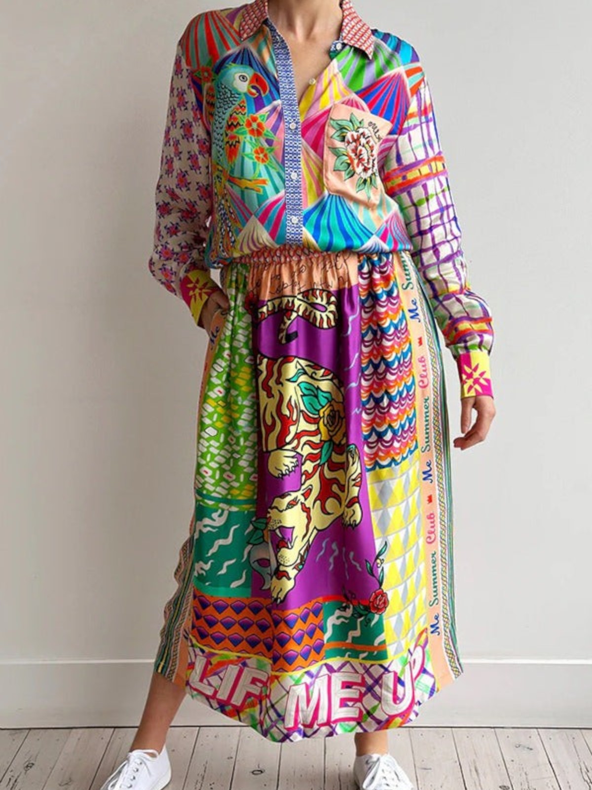 Elara Printed Two-Piece Set