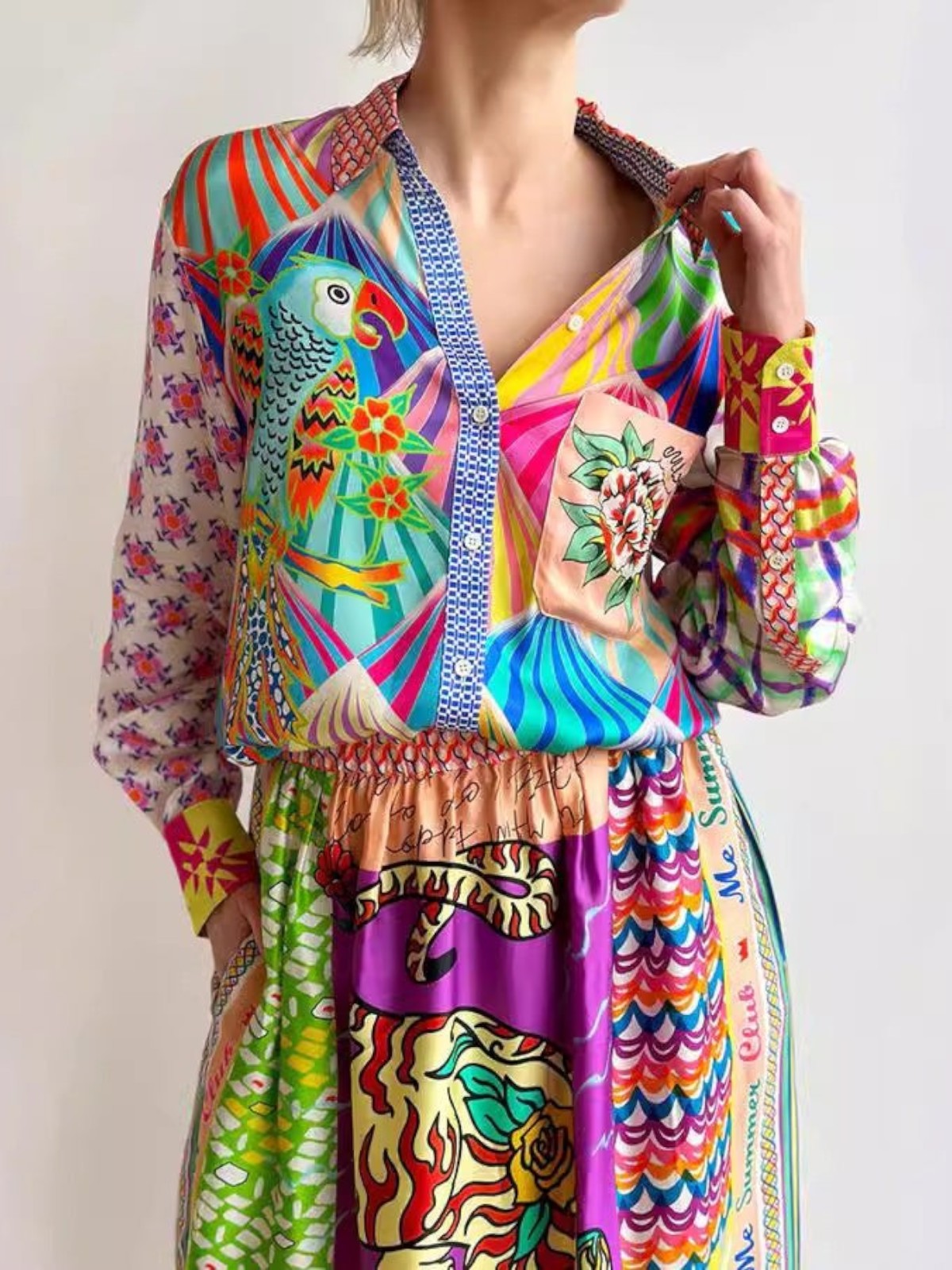 Elara Printed Two-Piece Set