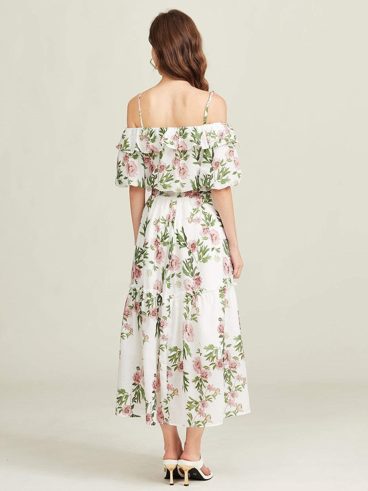 Elara Floral Off-Shoulder Two-Piece Set