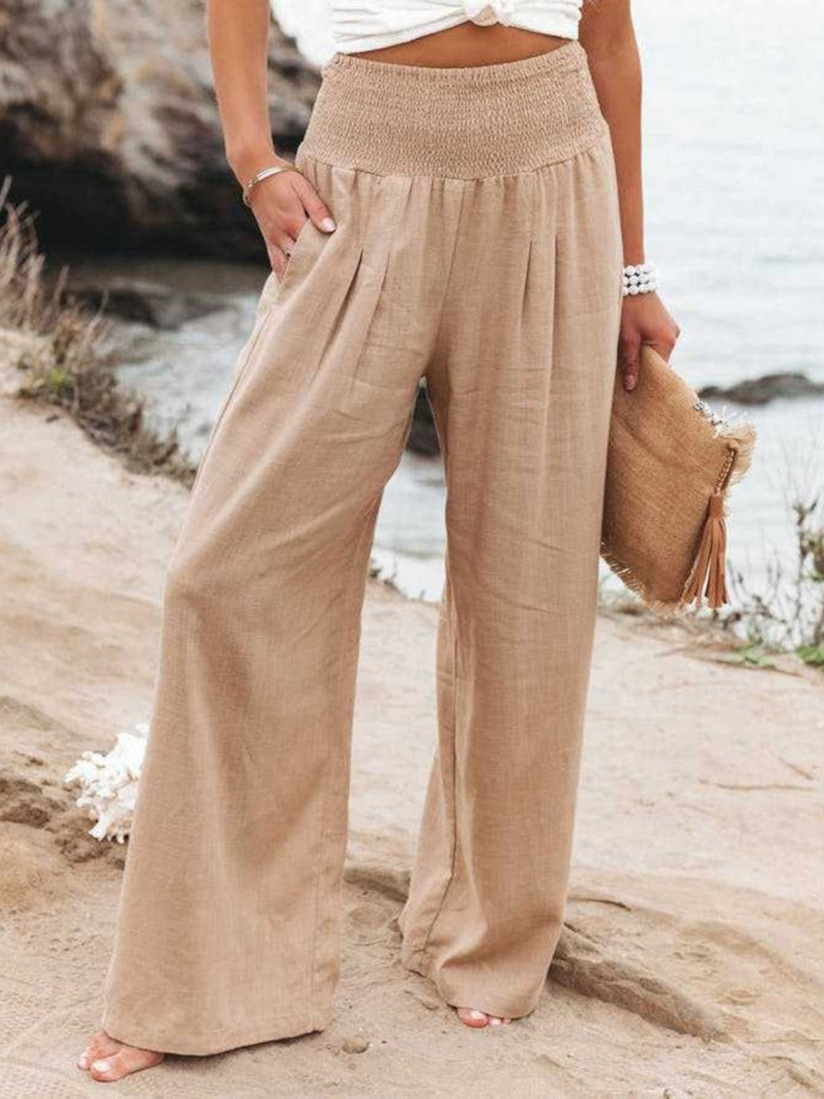 Lina Wide-Leg Trousers