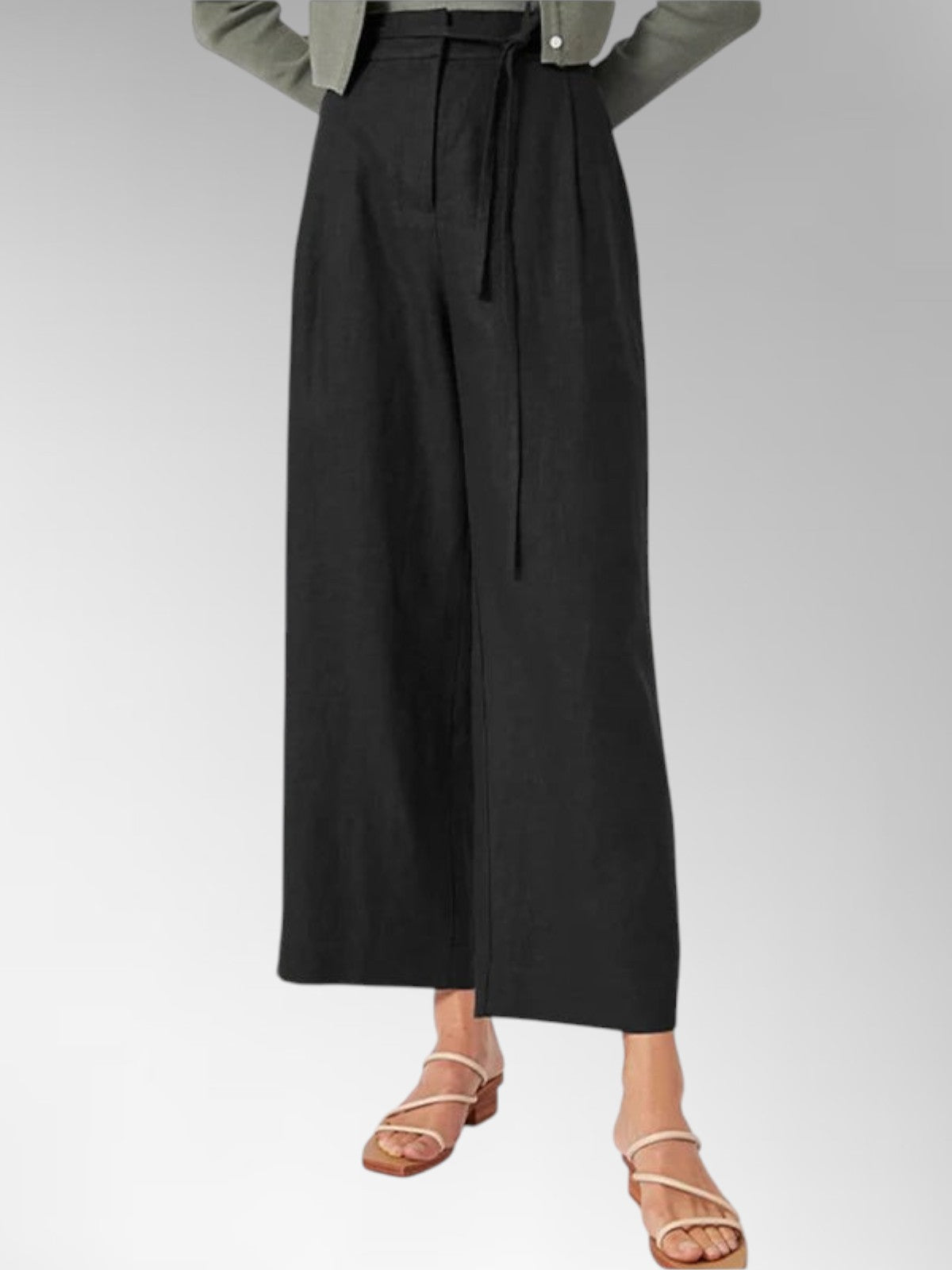 Ivy Linen Wide-Leg Trousers