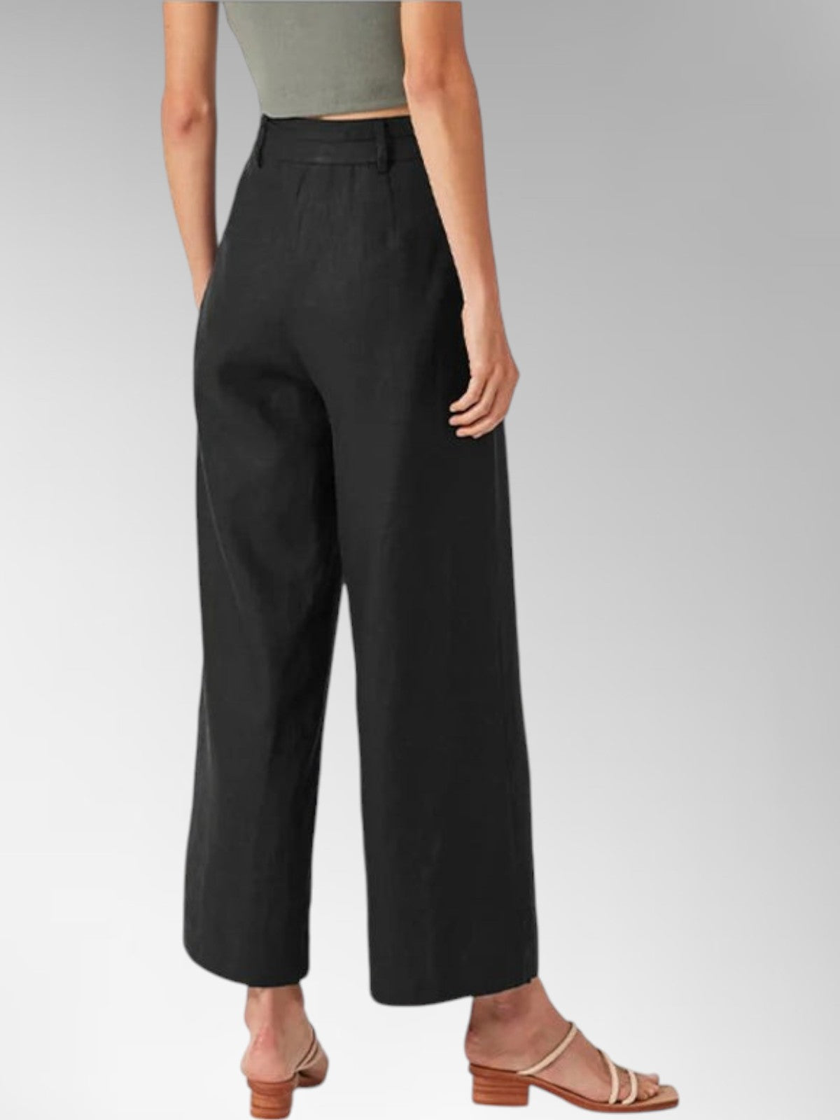 Ivy Linen Wide-Leg Trousers