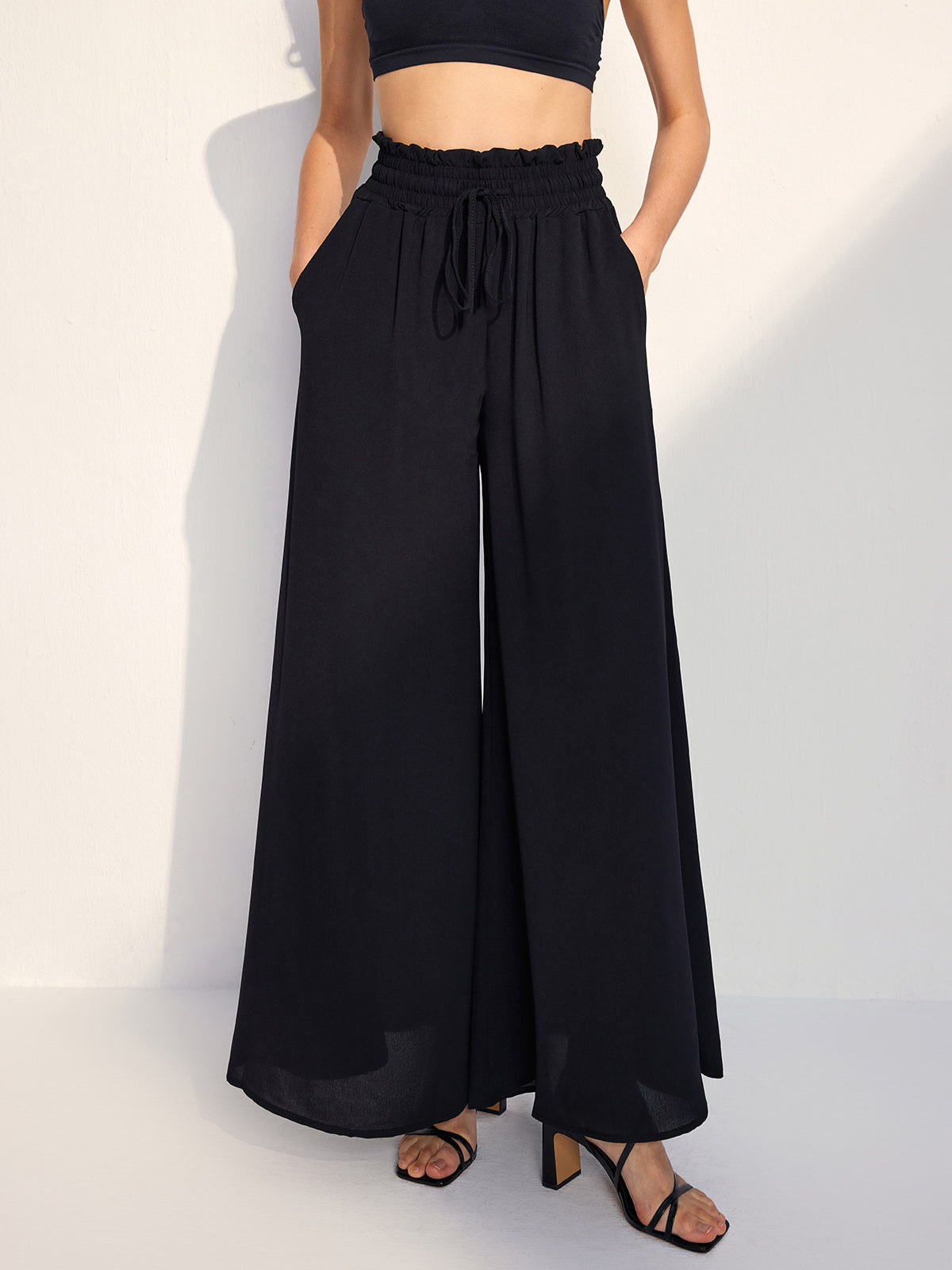 Clara Drawstring Elastic Waist Trousers