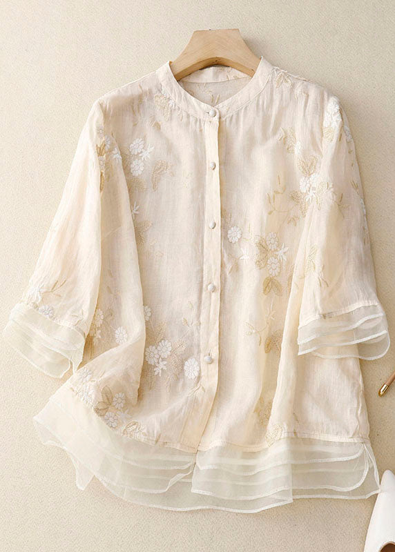 Elara Embroidered Floral Blouse