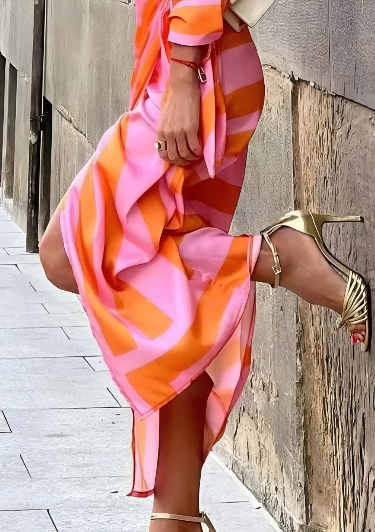 Olivia Elegant Wrap Shirt Dress