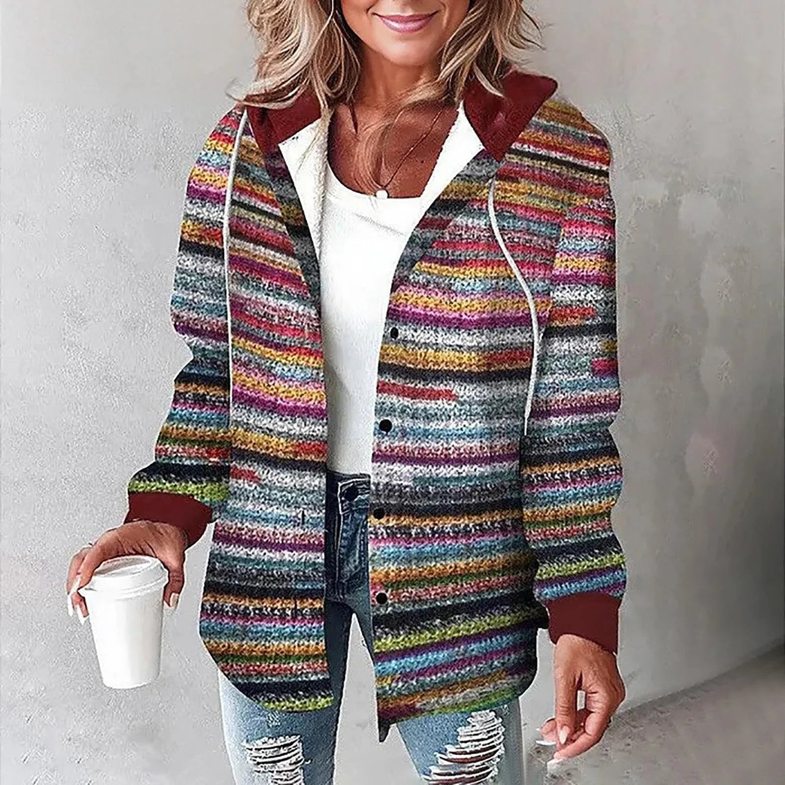 Liana Plaid Shirt Jacket