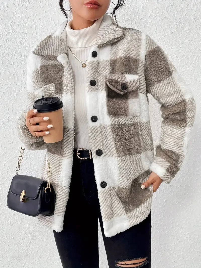 Martin Plaid Fleece Jacket