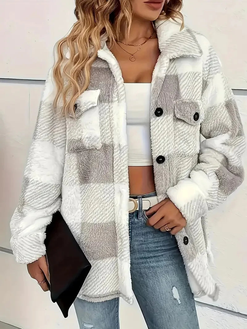 Martin Plaid Fleece Jacket