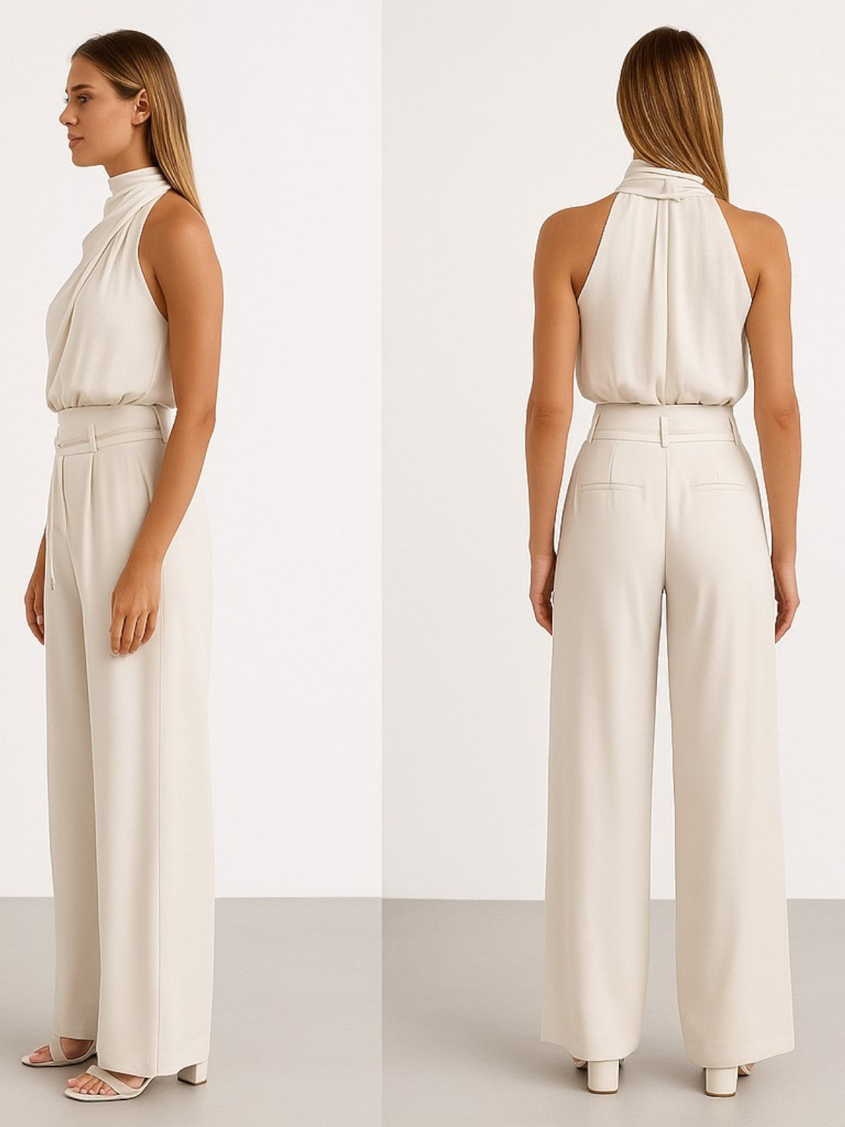 Elena Pleated Summer Two-Piece Set