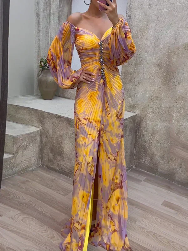 Amara Elegant V-Neck Dress