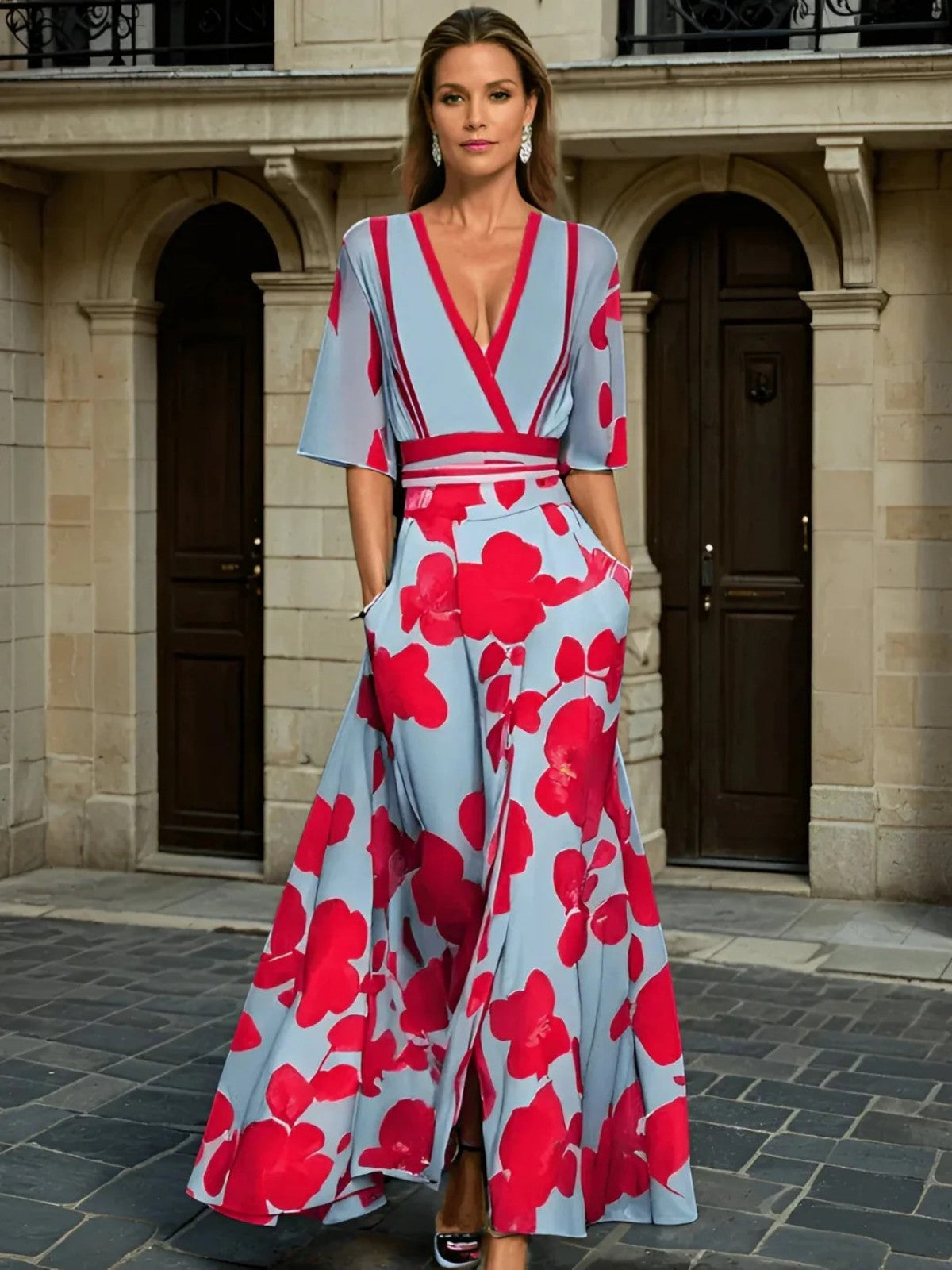 Amira Milano Design Sleeved Dress