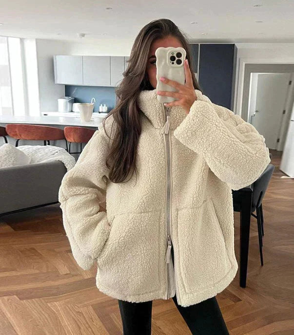 Amara Women’s Fleece Teddy Jacket