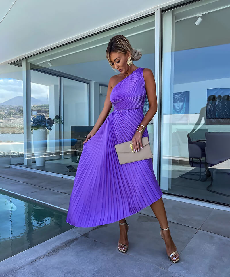 Mirella Puff Sleeve V-Neck Maxi Dress