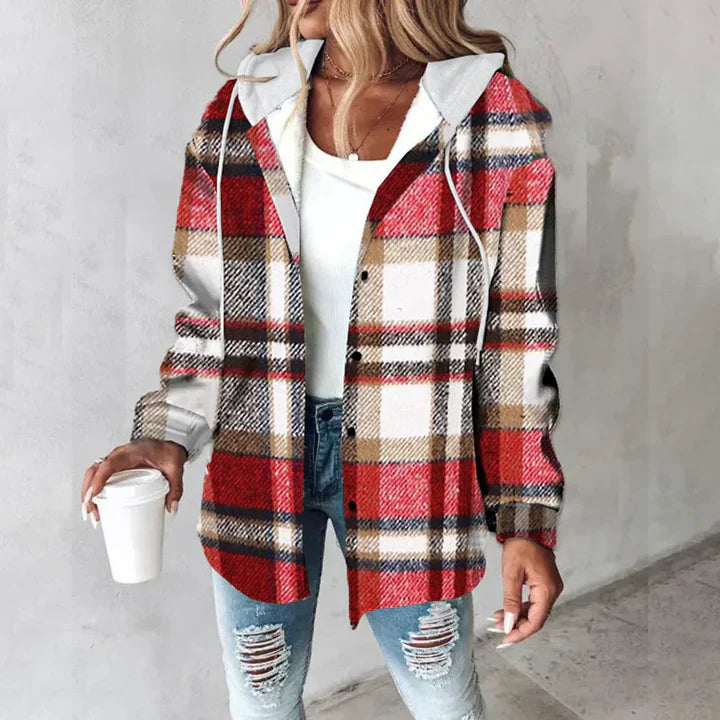 Liana Plaid Shirt Jacket
