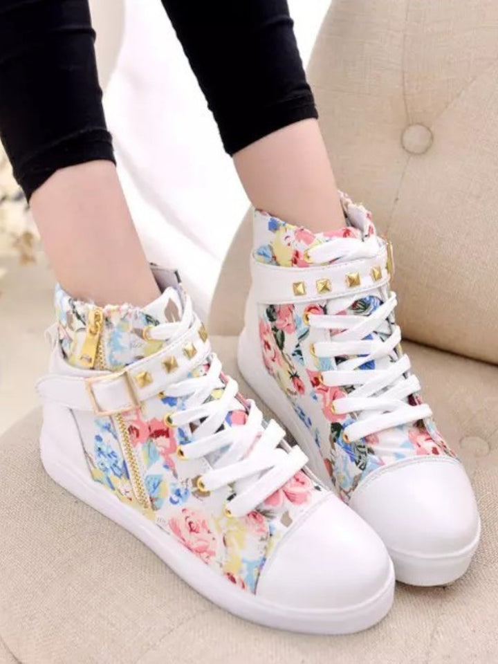 Celeste High-Top Platform Sneakers