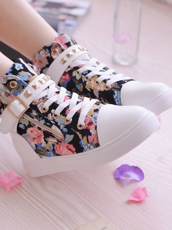 Celeste High-Top Platform Sneakers