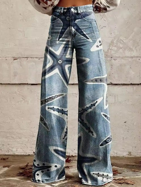 Isola Artistic Starfish Print Jeans