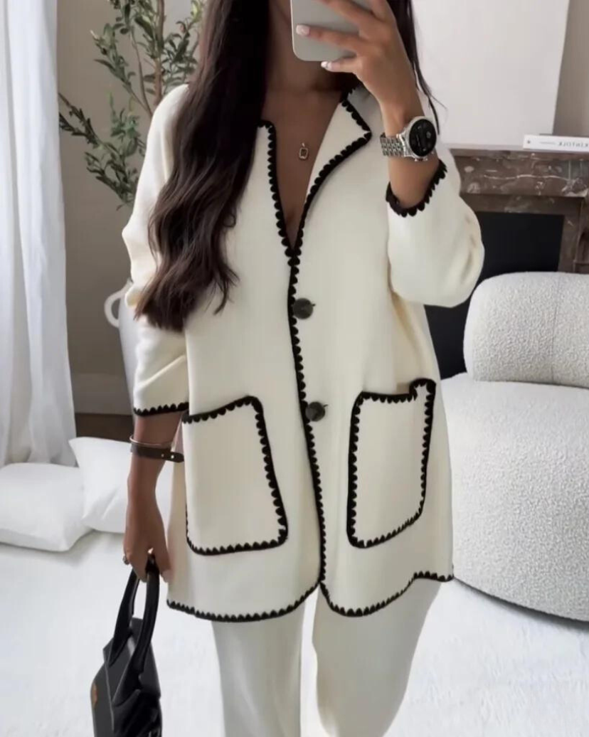 Amara Classic Contrast Two-Piece Set