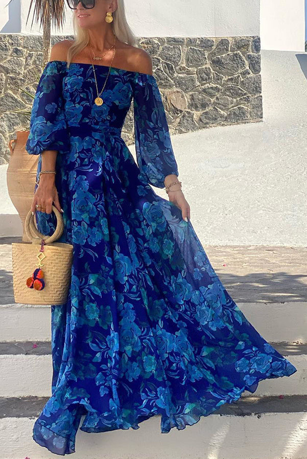 Serena Floral Off-Shoulder Maxi Dress
