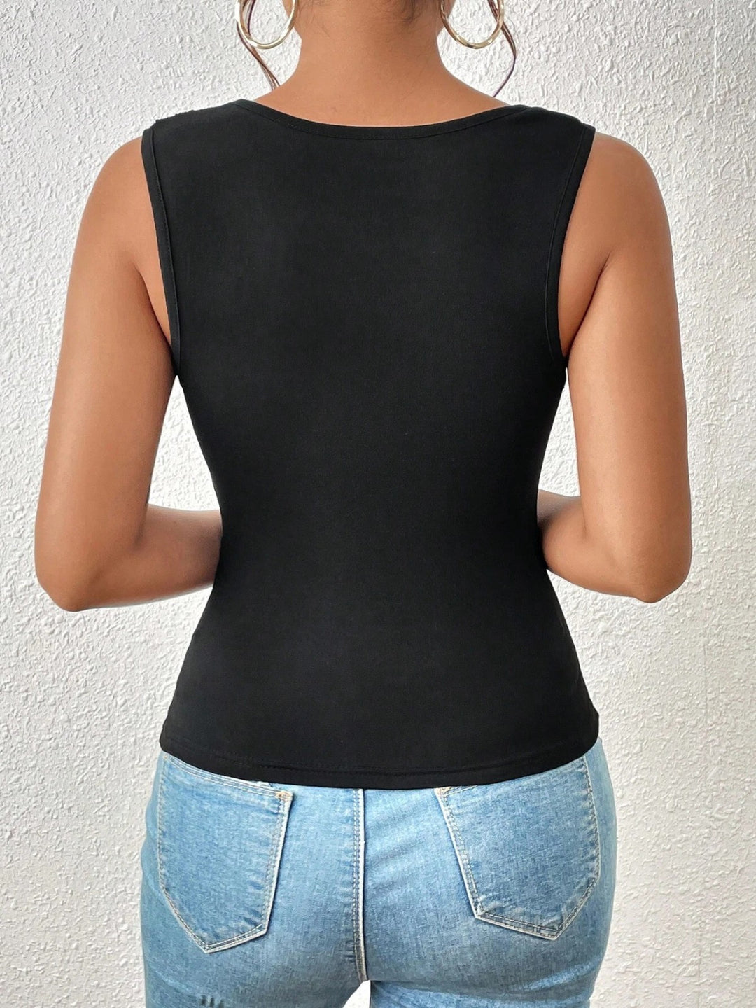 Elara Asymmetric Neckline Tank Top