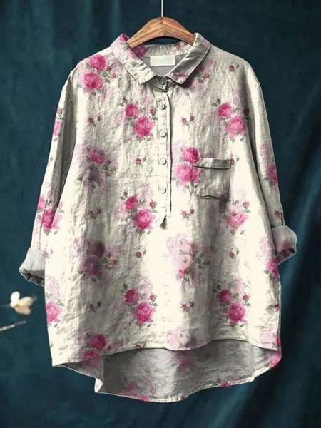 Elara Floral Print Blouse