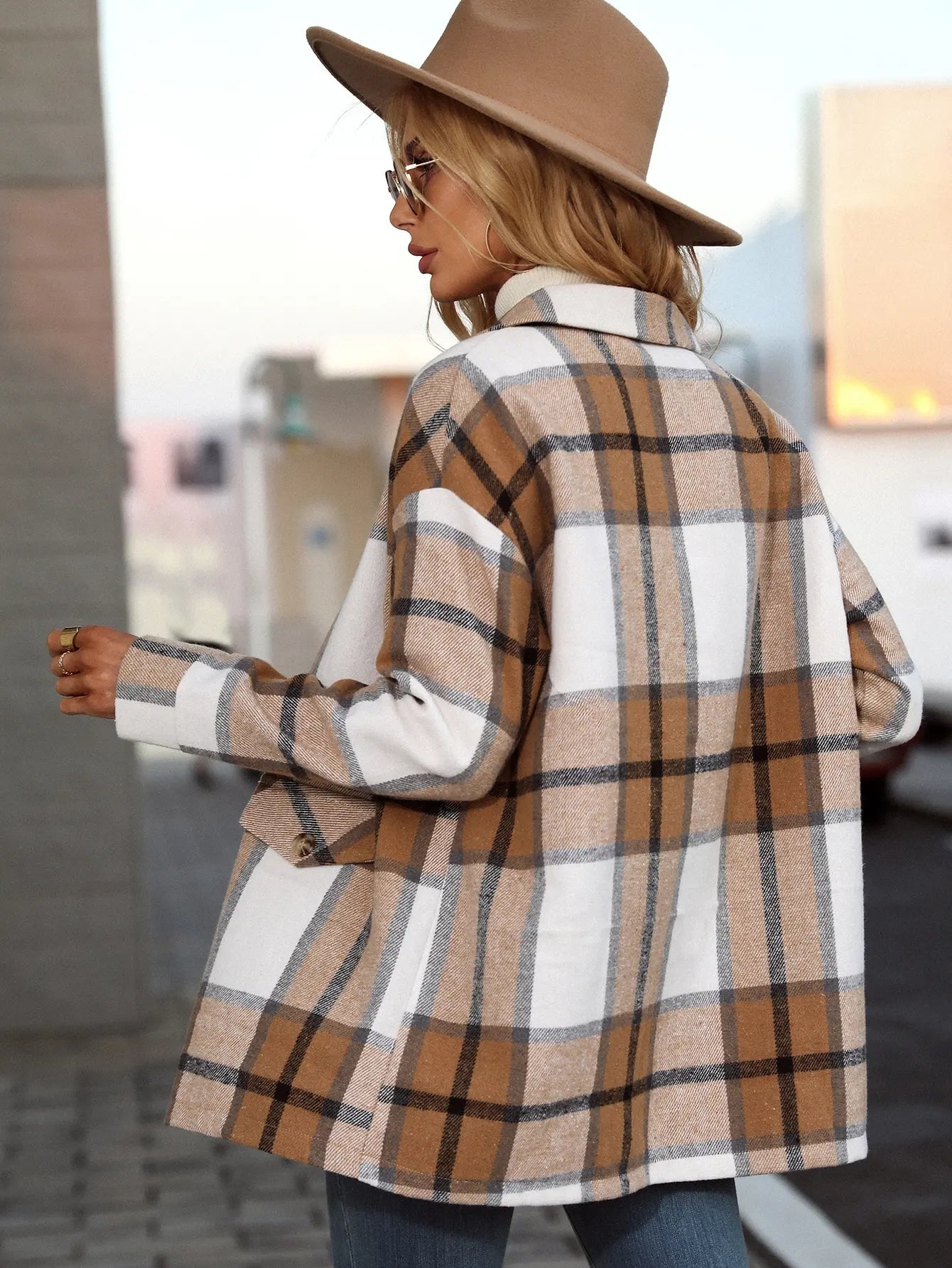 Amara Checkered Blazer Jacket